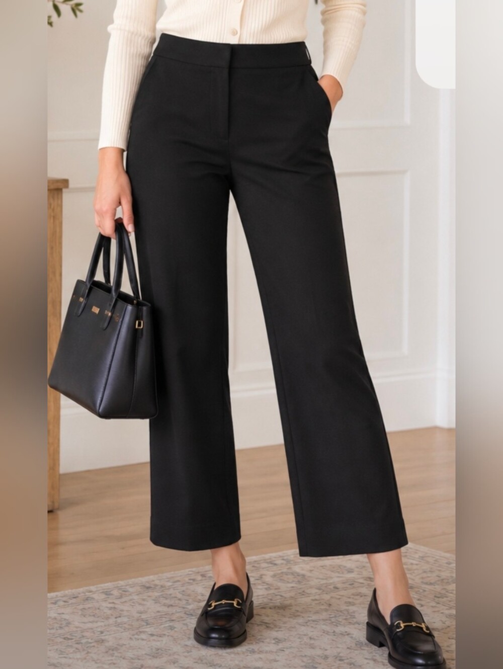 Express Design Studio Editor Black Dress Pants Women’s Size 2 Straight Leg